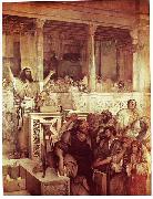 Maurycy Gottlieb Christ Preaching at Capernaum oil painting on canvas
